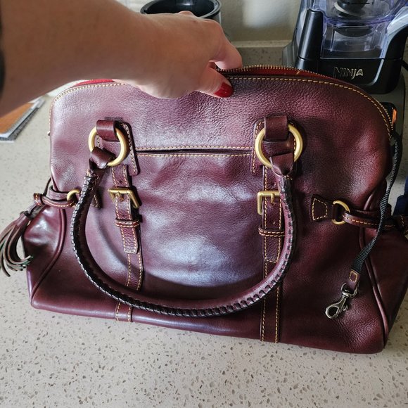 Dooney Burgundy handbag - Picture 3 of 5